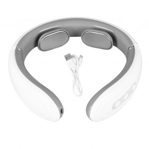 Masseur De Cou Electrique A Impulsions, Vibration, Chaleur, Ajustement 3d, Reduit La Fatigue, Appareil De Massage Du Cou Rechargeable - Neuf