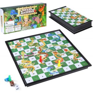 Shine Snakes And Ladders,Jeu Serpents Et &Eacute;chelles Traditionnel,Jouet Traditionnel - Neuf