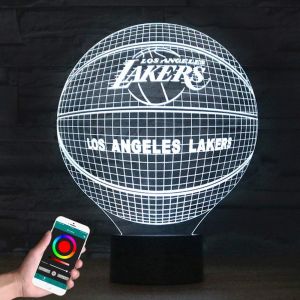 Lampe 3D à illusion d'optique avec application mobile, télécommande Bluetooth, veilleuse intelligente Faucon Millenium, lampe de chevet décorative, jouet pour enfants, cadeau - Neuf