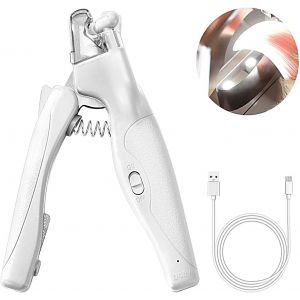 Pet Nail Clippers With Led Light For Cats And Dogs And Grooming Claws Professional Safe Set With Nail Trap And Electric Nail File Quick Sensor.[S132] - Neuf