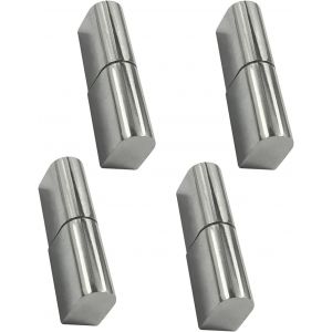 4 Pi&egrave;ce Charni&egrave;re de Porte de Bo&icirc;te de Distribution, Charni&egrave;res &agrave; Souder Rondes Amovibles, pour Porte Battante en M&eacute;tal, pe de Remorque - Neuf