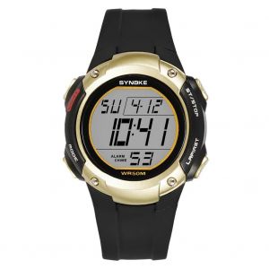 Synoke Outdoor Sport Student Montre Électronique Lumineuse Étanche (Or) - Neuf