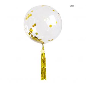 Hjlian Lot De 5 Ballons Lumineux Led Colores De 45,7 Cm, Dores, Pour Decoration De Fete De Mariage Ou De Festival - Neuf