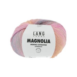 Fil À Tricoter En Laine Mérinos Magnolia - 100gr - Lang Yarns - Effet Dégradé Vivant. Color : 0014 Multicolore - Neuf
