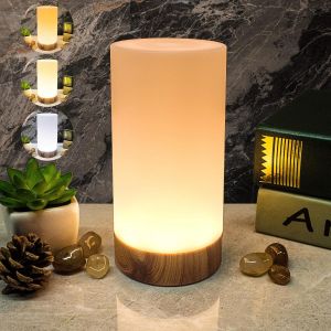 Veilleuse Led Chambre Lampe Enfant Lampe 12 Couleurs Rgb Dimmable 7 Niveaux De Luminosit&eacute; Avec Minuterie T&eacute;l&eacute;commande Veilleuse &Eacute;tanche Pour Maison Enfants Salle De Camping,Grand Cylindre - Neuf