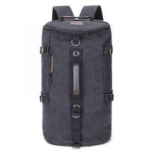 Voyage en plein air homme toile double épaule sac à dos étudiant cartable - Neuf