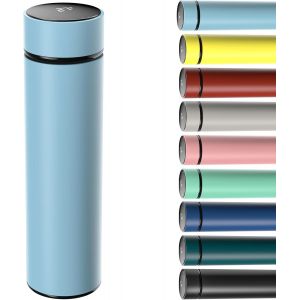 Kalanka-Tasses À Café De Voyage De 500 Ml, Bouteille D'eau Isotherme En Acier Inoxydable 304, Jauge De Température À Écran Tactile, Tasse Intelligente Pour La Chaleur Et Le Froid - Neuf