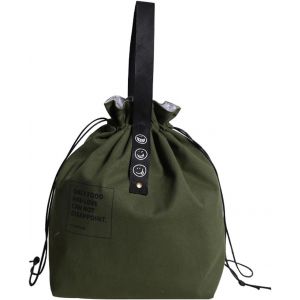 MEVRONISSHOP-Sac Repas Isotherme, Petit Sacs à Lunch avec Cordon de Serrage, Lunch Bag Pliable, Grande Capacité, Portable Bento Réutilisable pour Ecole, Bureau, Plein Air (Vert) - Neuf