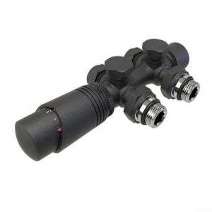 Laiton Vanne thermostatique avec des Param&egrave;tres Ajustables pour l'Op&eacute;ration Facile, une Conception Conviviale, Finition Noire - Neuf