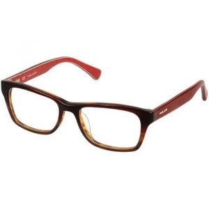 Monture De Lunettes - Police - Vk030n-48abrm - Rouge - Plastique - Non Gradué - Neuf