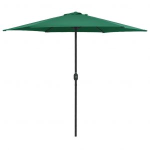 Prolenta Premium - Parasol De Jardin Et M&acirc;t En Aluminium 270x246 Cm Vert - Neuf