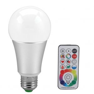 Hjlian Ampoule Led Intelligente E27 10 W Rgbw Avec Telecommande Et Double Memoire - Neuf