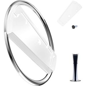 Kal-Support Ps5 Accessoires De Jeux Vidéo Support Pour Disque De Console Ps5 Et Édition Numérique Support Vertical Base De Refroidissement Verticale Fine Et Légère Avec Support Vertical (Blanc) - Neuf