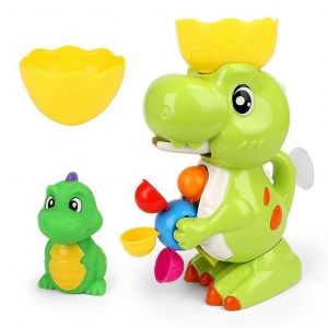 Jouet De Bain Pour Enfants, Eau Pour Jouer, Jouet Dinosaure, Roue À Eau Avec Vaporisateur, Accessoires De Salle De Bain Interactifs Pour Bébés Garçons - Neuf