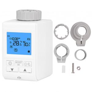 XYONG Robinet thermostatique intelligent pour chauffage et controle de la temperature, compatible avec Tuya Gateway Hub (type courant) - Neuf