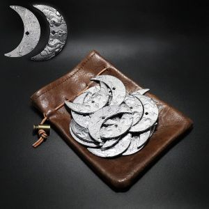 Chenquansarl-Lot De 20 Pièces Fantaisie Pour Jeux De Société Dnd Et Pochette En Cuir Avec Pièces Métalliques Profondes De Donjons Et Dragons Pour Jeux De Rôle - Neuf