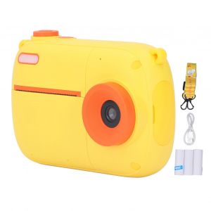 Appareil photo instantane a impression thermique, camescope pour selfie, ecran HD 2,4 pouces, ideal pour les cadeaux d'anniversaire et de Noel des enfants - Neuf