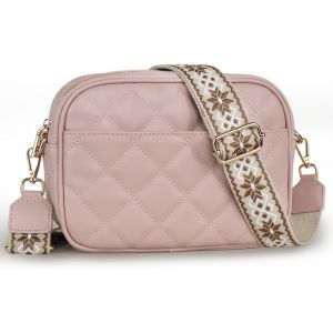 CAUC-Sac &agrave; Main Femme en Cuir PU Sac Bandouli&egrave;re avec Color-Blocking Design Crossbody bag avec Sangle R&eacute;glable et Amovible Petit Sac pour Shopping, Voyage, Quotidien - Neuf