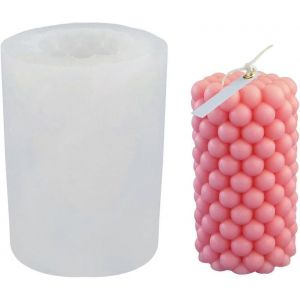 Nouveau,Moule &Agrave; Bougie En Silicone Appropri&eacute;,Moule &Agrave; Bougie 3d Bricolage,Moule &Agrave; Bougie &Agrave; Bulles,Moules &Agrave; Bougie Flexibles Durables - Neuf