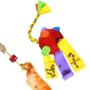 Balle De Fouille Interactive Avec Corde Pour Petits Chiens - Jouet Puzzle &Agrave; M&acirc;cher Et &Agrave; Jouer - Neuf