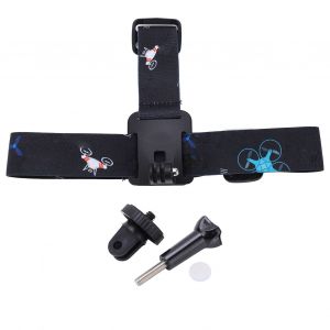 Sangle de fixation pour casque d'action STARTRC avec support pour cameras de mouvement Action 2, noir - Neuf