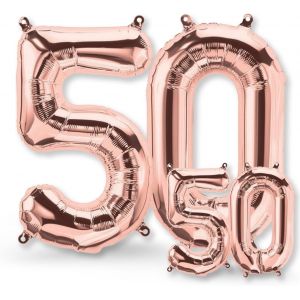 AYUHR-® Ballon decoration anniversaire 40 ans - Lot de 2 -Ballons Numéro 40 en Or Rose - deco anniversaire 40 ans femme ou homme - Gonflables à l'Hélium - pour une Célébration Éblouissante - Neuf