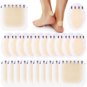 Kalanka-Lot De 20 Pansements &Agrave; Bulles Pour Talon - Hydrocollo&iuml;de - Lot De Pansements Hydrocollo&iuml;des - Pour Talon - Pour Orteils Et Doigts - Protection Du Talon - Neuf