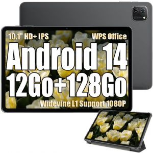 Oscal Pad 70 WiFi Tablette Tactile 10.1" HD+ IPS Android 14 2.4G+5G WiFi 6, RAM 8 Go ROM 128 Go/SD 1 To 8MP+13MP 6580mAh - Gris - Neuf
