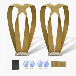 Sangle de Levage et de Transport pour Meubles-Duoku-Capacit&eacute; Jusqu'&agrave; 453,6 kg-avec 2 Bandouli&egrave;res et Une Sangle de Charge - Neuf