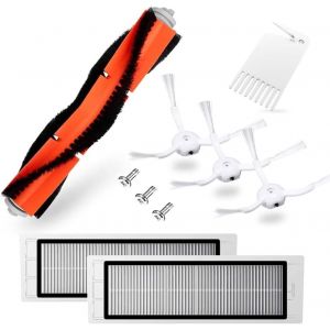 Hohumoca Accessoires Pour Xiaomi Roborock S5 /S50 /S51 /S55 /S5 Max /S6 /S60 /S65 /S6 Max /S6 Maxv /S6 Pure, Kit D'Accessoires Inclure 1 Brosse Principale, 2 Filtres Hepa, 3 Brosse[SSE7111867] - Neuf