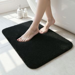 KAL-Tapis De Bain En Microfibre Épais, Antidérapant, Super Absorbant, Ultra Doux, Lavable En Machine, Séchage Rapide, Pour Salle De Bain, 40 X 60 Cm - Neuf
