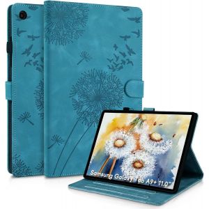 Coque pour Samsung Galaxy Tab A9 Plus 11 Pouces 2023 SM-X210/X216/X218 Pissenlit Housse en Tablette Cuir PU Protection pour Galaxy Tab a9 Plus Bleu - Neuf