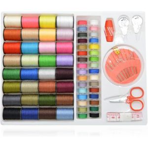 Kit De Couture Complet Avec 64 Rouleaux, Coffret De Couture, Accessoires De Couture, Mercerie, Fil À Coudre, Kit De Couture Pour Débutants, Voyageurs, Parents Et Amis - Neuf
