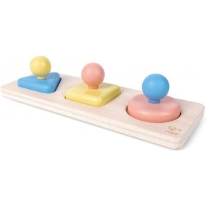 KAL-Bébé Puzzle Trieur De Formes Montessori En Riz - Puzzle Bébé 10 Mois Et Plus - Jeu Des Couleurs, Des Formes Et De La Réflexion - 3 Miroirs De Couleurs Et De Formes Différentes Inclus, Sans Bpa - Neuf