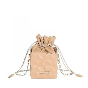 Mode Femmes PU Checker Cordon De Bandouli&egrave;re Sac &Agrave; Bandouli&egrave;re Casual Cha&icirc;ne Cube Sac &Agrave; Main,1PC-Kaki - Neuf