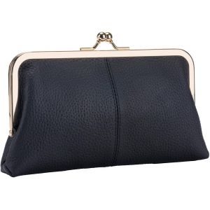 Kiss Lock Portefeuille Pour Femme - Portefeuille En Cuir Kiss Lock - Portefeuille De Rechange Kiss Lock - Portefeuille En Cuir Synth&eacute;tique - Grande Capacit&eacute; Pour Cartes De Cr&eacute;dit Et Esp&egrave;ces - - Neuf