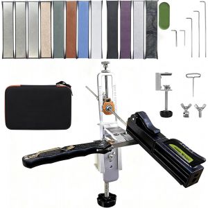Chicslick-Syst&egrave;me D'aff&ucirc;tage De Couteaux, Kit De Meulage Portable Avec 12 Pierres &Agrave; Aigu R, Aigu Ur Couteaux Professionnel Contr&ocirc;le D'angle De Pr&eacute;cision 15-30&deg;, Pour La Cuisine Camping[X1914] - Neuf