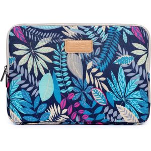 CMJAAGUR-Housse D'Ordinateur Portable Imperm&eacute;able En N&eacute;opr&egrave;ne Pour Acer/Asus/Dell/Lenovo/ /Samsung (Feuilles Bleues, 15,6 Pouces)[M841] - Neuf