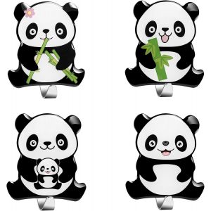 Panda Crochet Adhésif Mural, 4 Pièces Porte Serviette Salle De Bains En Acier Inox Auto-Adhésif Imperméable Et Résistant À L'Huile Pour Cuisine, Salon Et Bureau - Crochet À Vêtemen[POU8806102] - Neuf