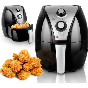 Friteuse Sans Huile - Air Fryer - Xl 3,2 Litres - 80-200 Degr&eacute;s - 1500 Watt - Noir - Neuf