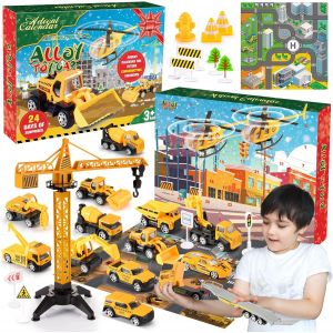 Calendrier De L'avent 2025 Enfants, Jouet Enfant 1 2 3 4 5 6 Ans Petite Voiture Enfant Jouet Fille 1-6 Ans Véhicules pour Enfants Cadeau Garcon 2-6 Ans Cadeau Anniversaire Garcon Invites - Neuf