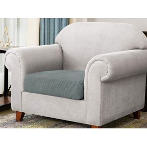 Housses De Coussin Extensibles Grises Pour Canap&eacute; - Lot De 8 - Neuf