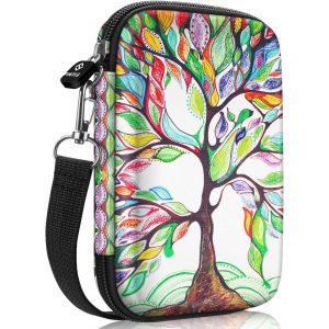 Housse Pour Hp Sprocket Plus Portable Imprimante - Eva Étui Rigide De Protection Transport Case Sacoche De Transport Avec Poche Intérieure/Sangle Amovible, Love Tree[CLI3351] - Neuf