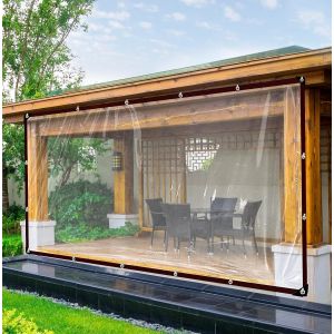 SPWA-bâche imperméable 2x3m, Housses pour Plantes bâche Transparente pour Serre, Bache extérieure Bâche ?illets étanche Multi-Usage en polyéthylène - Neuf