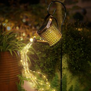 Jgd-Guirlande Lumineuse Solaire D'ext&eacute;rieur - Lampes Solaires Led D'ext&eacute;rieur - &Eacute;tanche Ip65 - Avec Crochet De Berger - Guirlande Lumineuse D'ext&eacute;rieur Pour Jardin, All&eacute;e, Balcon, Terrasse, Jardin - Neuf