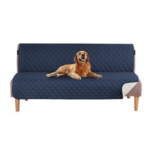 Housse De Canap&eacute; Futon R&eacute;versible Et Imperm&eacute;able De 178 Cm - Bleue - Neuf