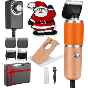 Tondeuse &agrave; Tapis, Tondeuse &agrave; Tapis 200W Tondeuse de Toilettage de Tapis, Touffetage Carver Tondeuse pour Tapis Fait Main Tapis Propre et touffet&eacute;,Tondeuse &agrave; Faible Bruit - Neuf