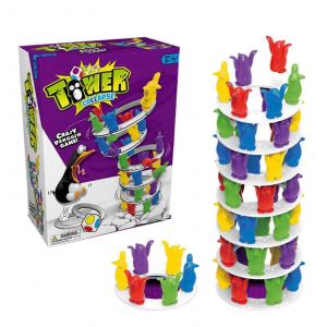 Crazy Penguins Crash Tower Jouet Cadeau Enfants Penguins Tower Collapse Balance Game Jouet F&ecirc;te Famille Enfants Dr&ocirc;le Jeu de Soci&eacute;t&eacute; Jouet - Neuf
