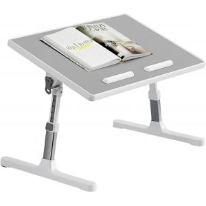 NouvelHorizonstore-Table de Lit pour Ordinateur Portable, Table de Lit Pliable, R&iquest;&iquest;glable en Hauteur et Angle, Support Lecture et Ordinateur Portable, Lapdesk Pliable, Table pour Lit/Canap&iquest;&iquest;/Sol (Gris, - Neuf