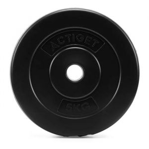 Plaque D'halt&egrave;re - Springos - Actiget - 5 Kg - 31 Mm - Pp Et Ciment - Noir - Neuf